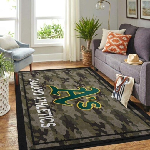 Oakland Athletics Living Room Area Rug