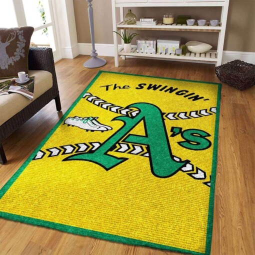 Oakland Athletics Living Room Area Rug