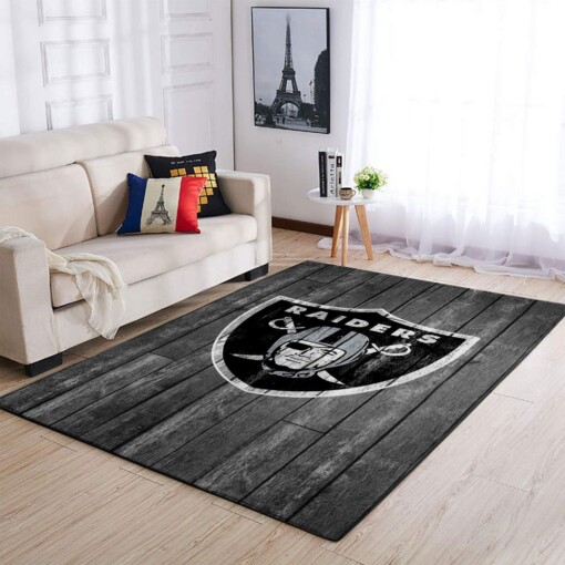 Oakland Raiders Living Room Area Rug