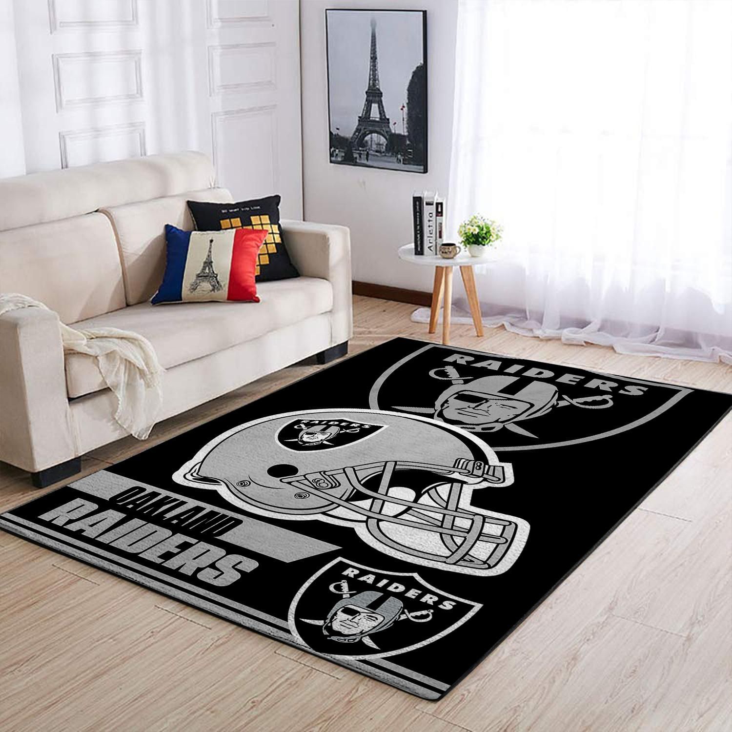 Oakland Raiders Living Room Area Rug