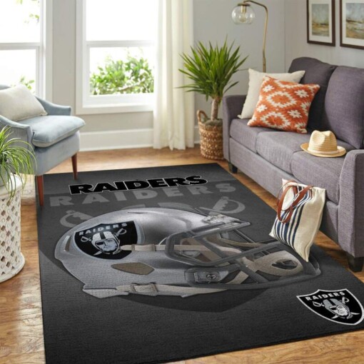 Oakland Raiders Living Room Area Rug
