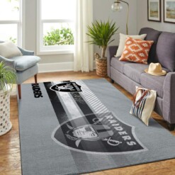 Oakland Raiders Living Room Area Rug