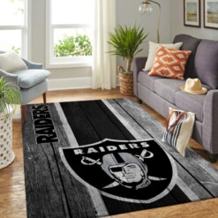 Oakland Raiders Living Room Area Rug