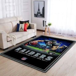 Oakland Raiders Living Room Area Rug