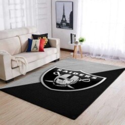 Oakland Raiders Living Room Area Rug