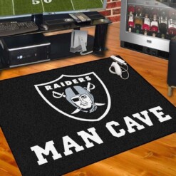 Oakland Raiders Living Room Area Rug