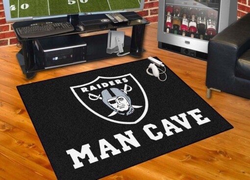 Oakland Raiders Living Room Area Rug