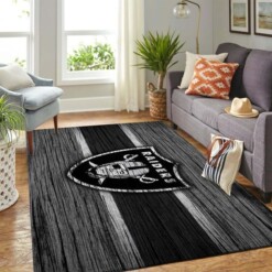 Oakland Raiders Living Room Area Rug