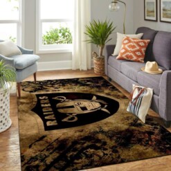 Oakland Raiders Living Room Area Rug