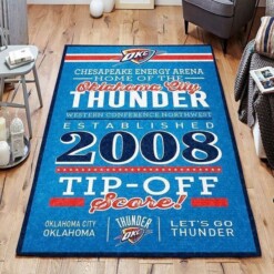 Oklahoma City Thunder Living Room Area Rug