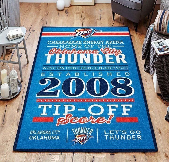 Oklahoma City Thunder Living Room Area Rug