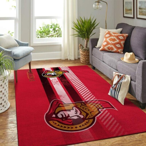 Ottawa Senators Living Room Area Rug