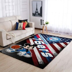 Philadelphia 76ers Living Room Area Rug