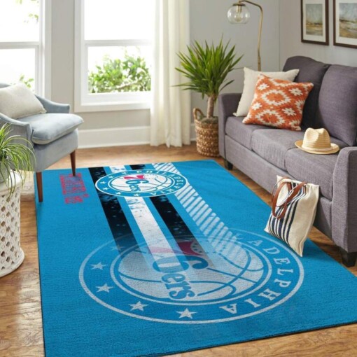 Philadelphia 76ers Living Room Area Rug