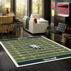 Philadelphia Eagles Living Room Area Rug