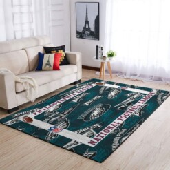 Philadelphia Eagles Living Room Area Rug