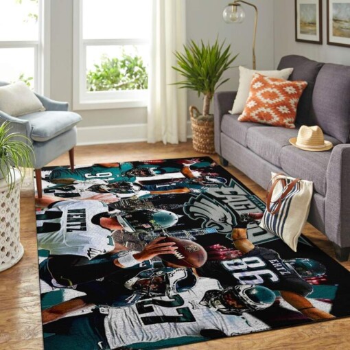 Philadelphia Eagles Living Room Area Rug