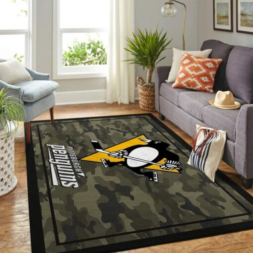 Pittsburgh Penguins Living Room Area Rug