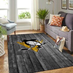 Pittsburgh Penguins Living Room Area Rug