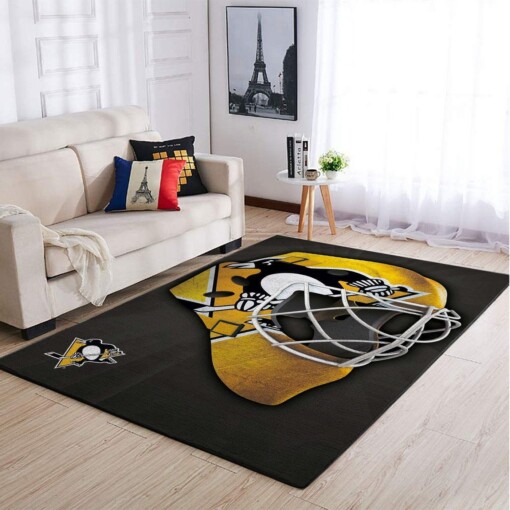 Pittsburgh Penguins Living Room Area Rug