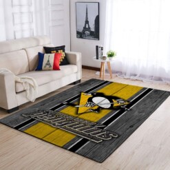 Pittsburgh Penguins Living Room Area Rug