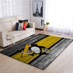 Pittsburgh Penguins Living Room Area Rug