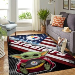 Pittsburgh Steelers Living Room Area Rug