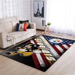 Pittsburgh Steelers Living Room Area Rug