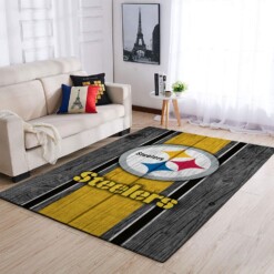 Pittsburgh Steelers Living Room Area Rug