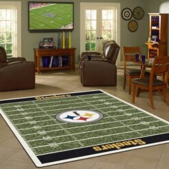 Pittsburgh Steelers Living Room Area Rug