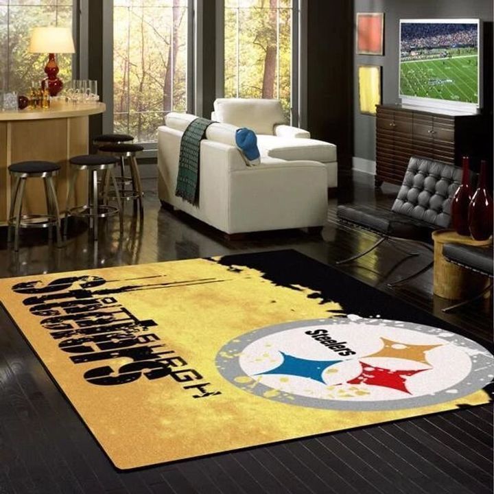 Pittsburgh Steelers Living Room Area Rug