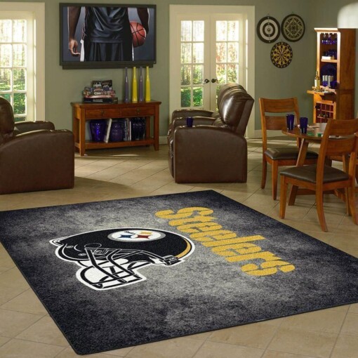 Pittsburgh Steelers Living Room Area Rug