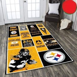 Pittsburgh Steelers Living Room Area Rug