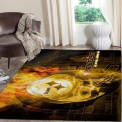 Pittsburgh Steelers Living Room Area Rug