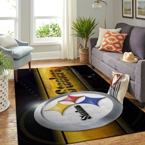 Pittsburgh Steelers Living Room Area Rug