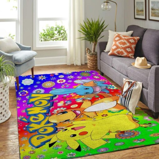 Pokemon Living Room Area Rug