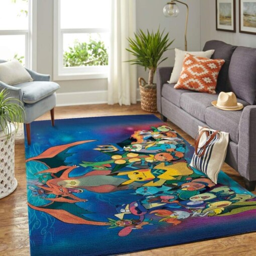 Pokemon Living Room Area Rug