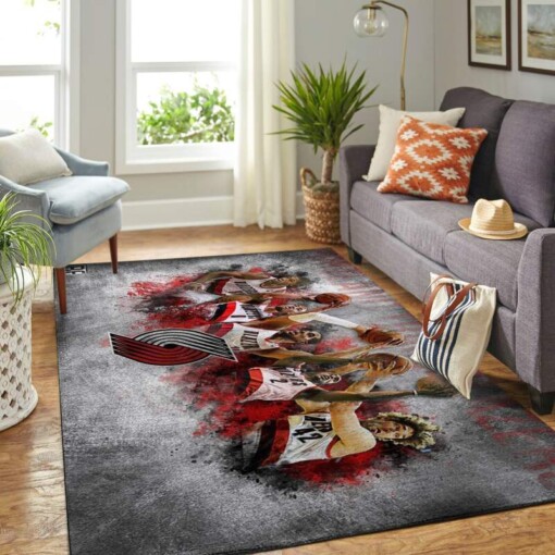 Portland Trail Blazers Living Room Area Rug