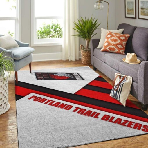 Portland Trail Blazers Living Room Area Rug