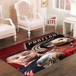 Portland Trail Blazers Living Room Area Rug