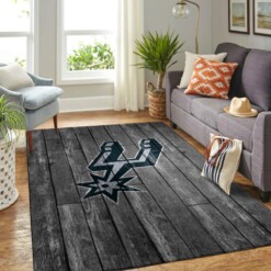 San Antonio Spurs Living Room Area Rug