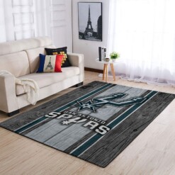 San Antonio Spurs Living Room Area Rug