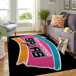 San Antonio Spurs Living Room Area Rug