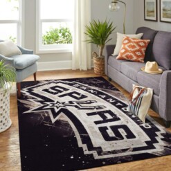 San Antonio Spurs Living Room Area Rug