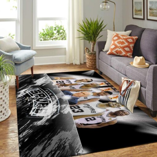 San Antonio Spurs Living Room Area Rug