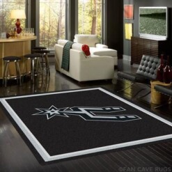 San Antonio Spurs Living Room Area Rug