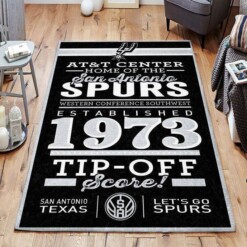 San Antonio Spurs Living Room Area Rug