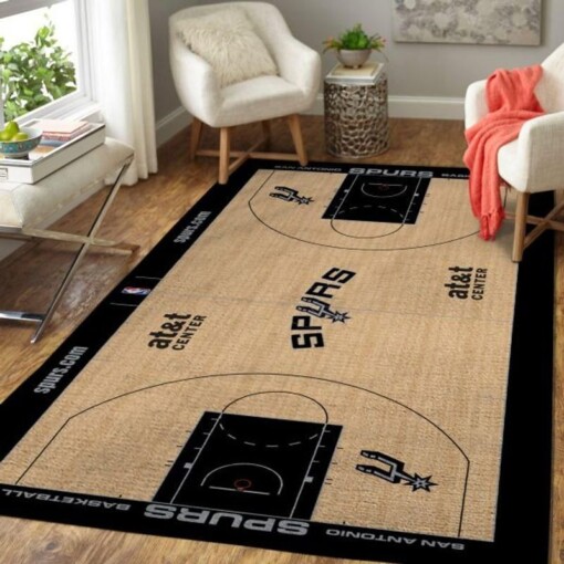 San Antonio Spurs Living Room Area Rug