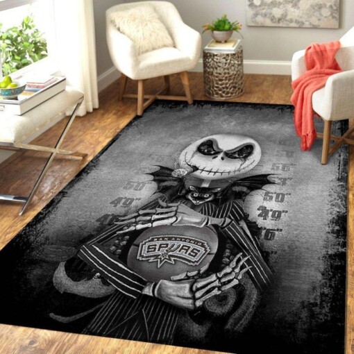 San Antonio Spurs Living Room Area Rug