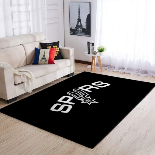 San Antonio Spurs Living Room Area Rug